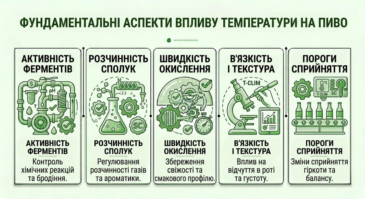 аспекти впливу температури на пиво
