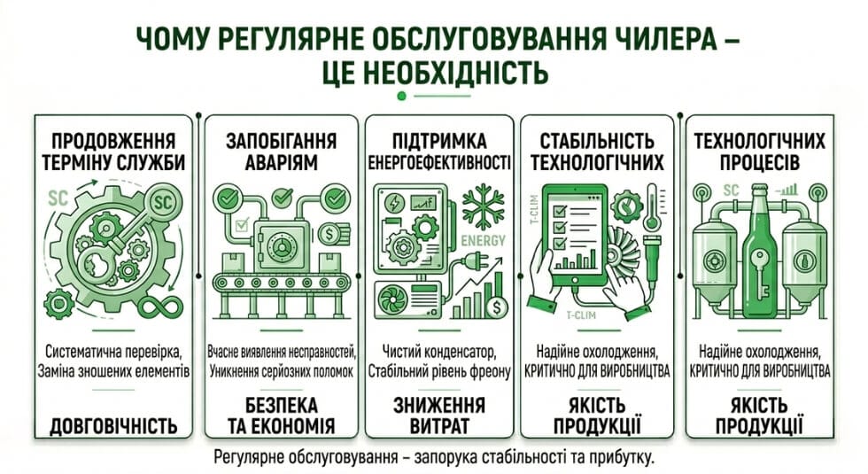 Чому обслуговування чилера це необхідність