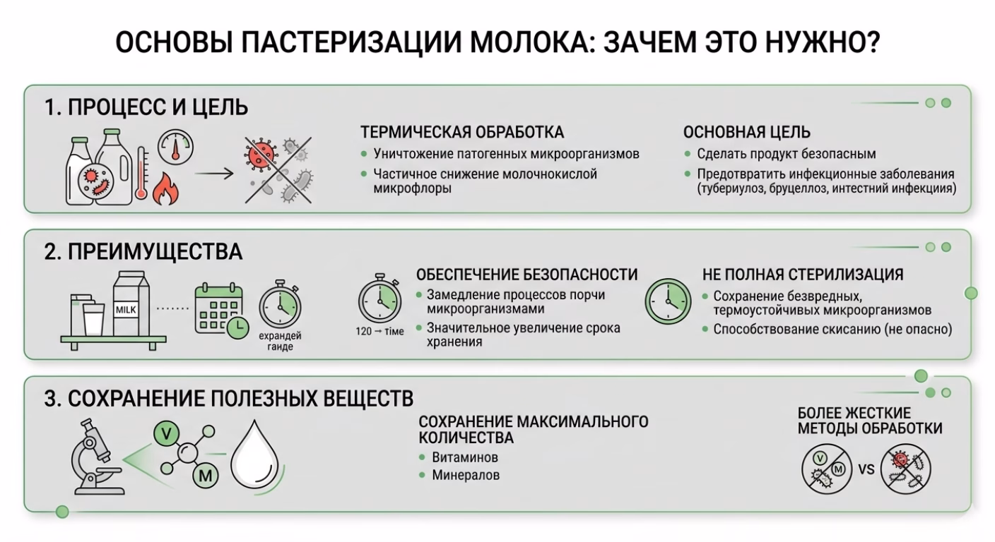 Основы пастеризации молока