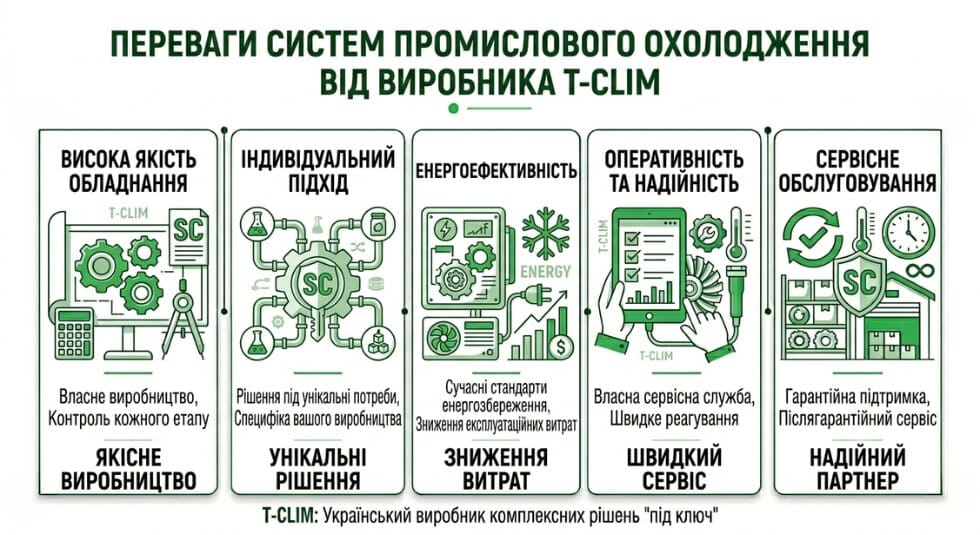 Переваги систем охолодження T-CLIM