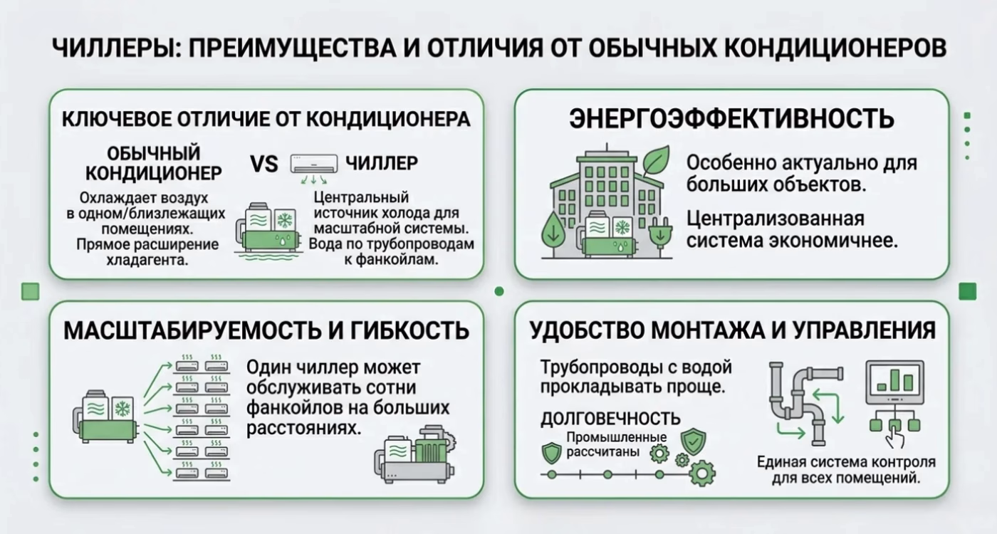 Преимущества чиллеров