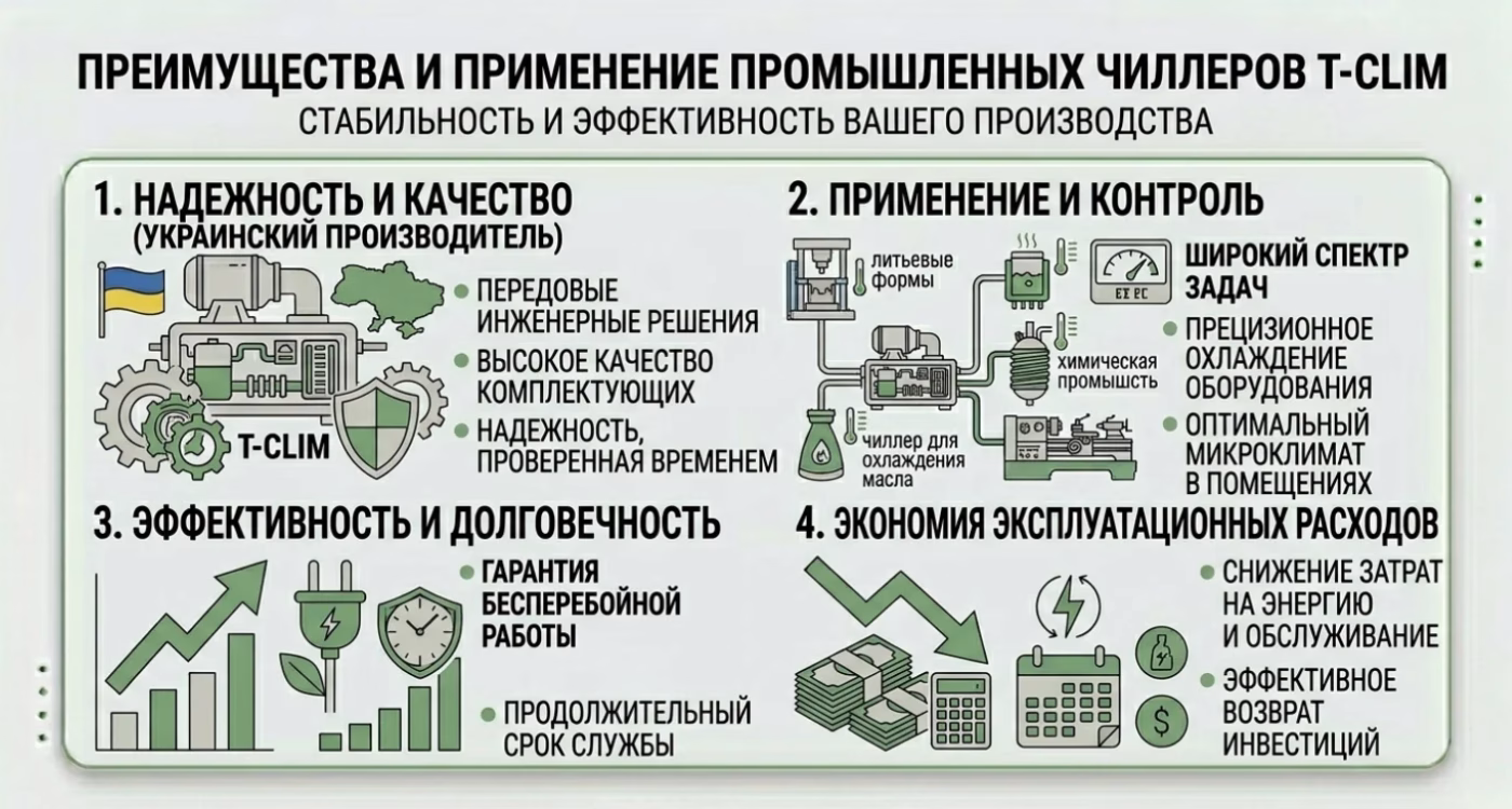 Преимущества и применение чиллеров
