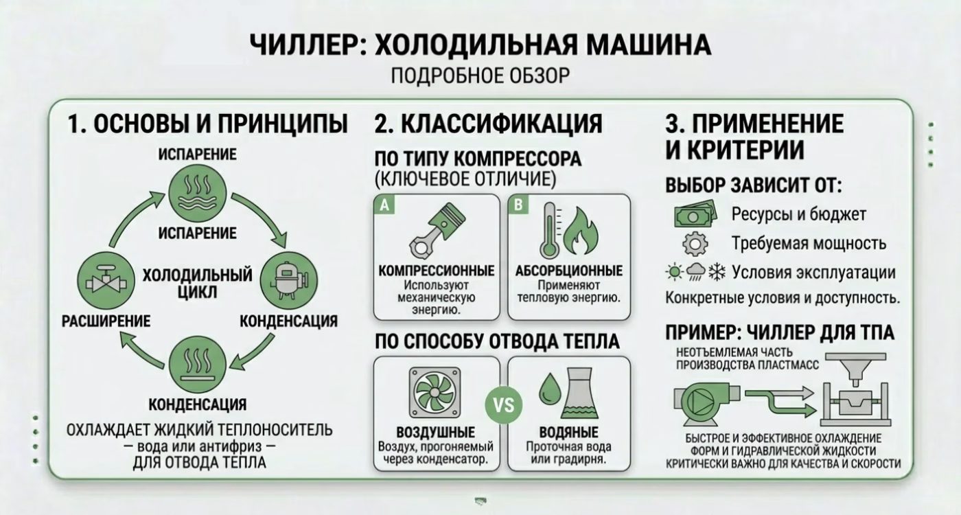 Принципы работы и основные типы чиллеров