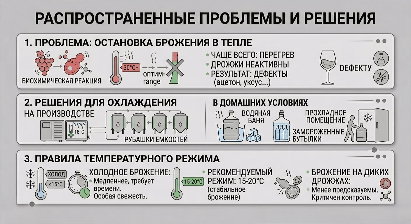 Распространенные проблемы в виноделии