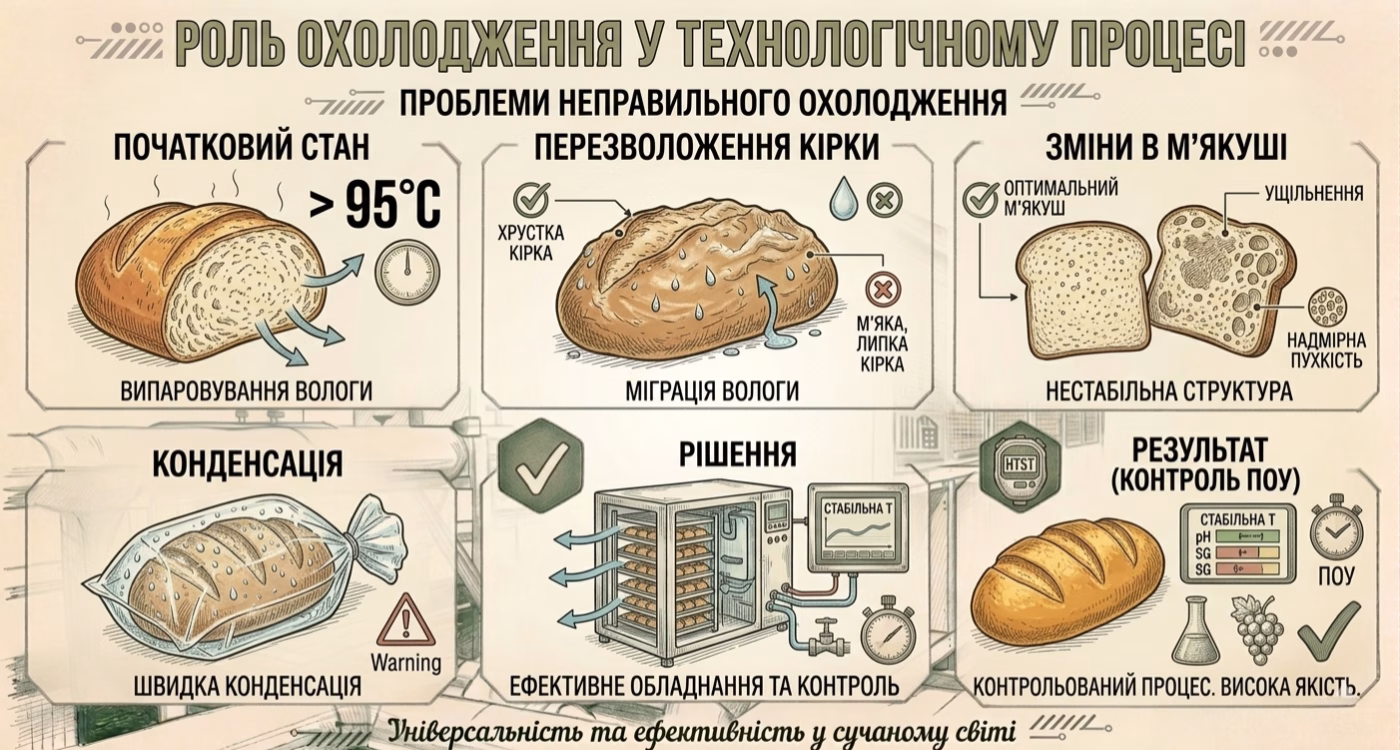 Роль охолодження хліба
