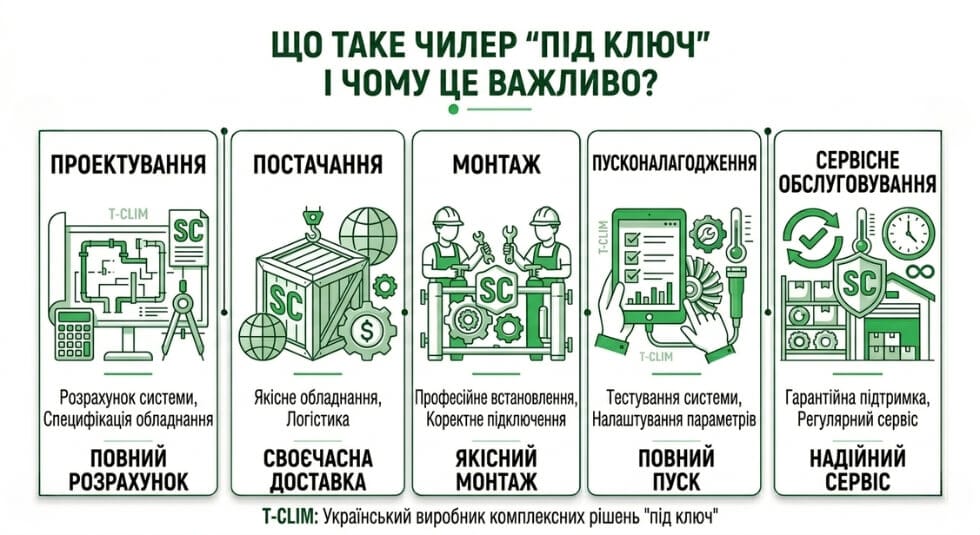 Що таке чилер під ключ