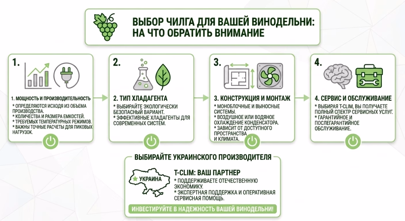 Выбор чиллера для винодельни