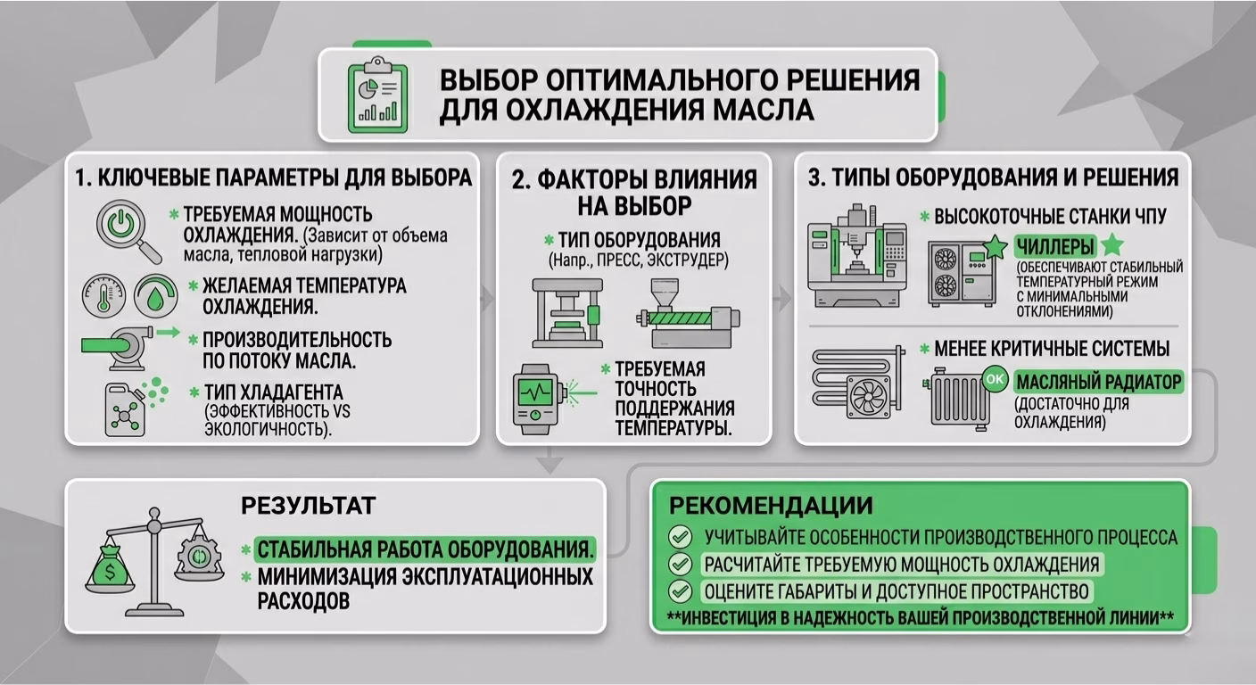 Выбор решения для охлаждения масла