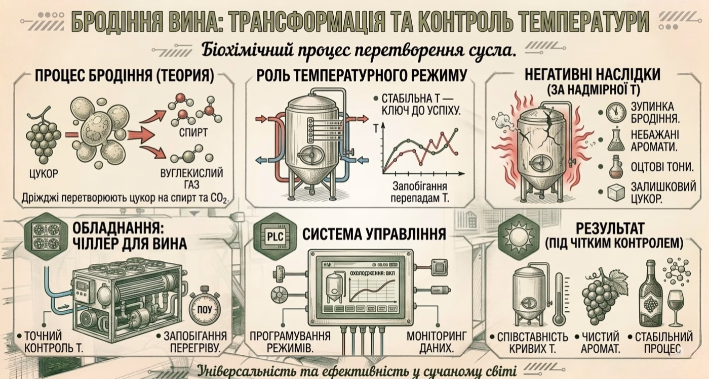 Загальні принципи бродіння вина