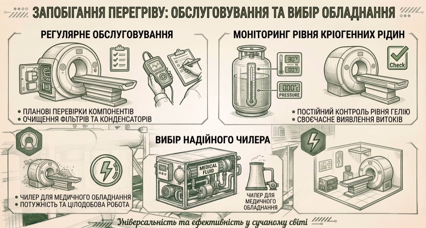 запобігання перегріву МРТ