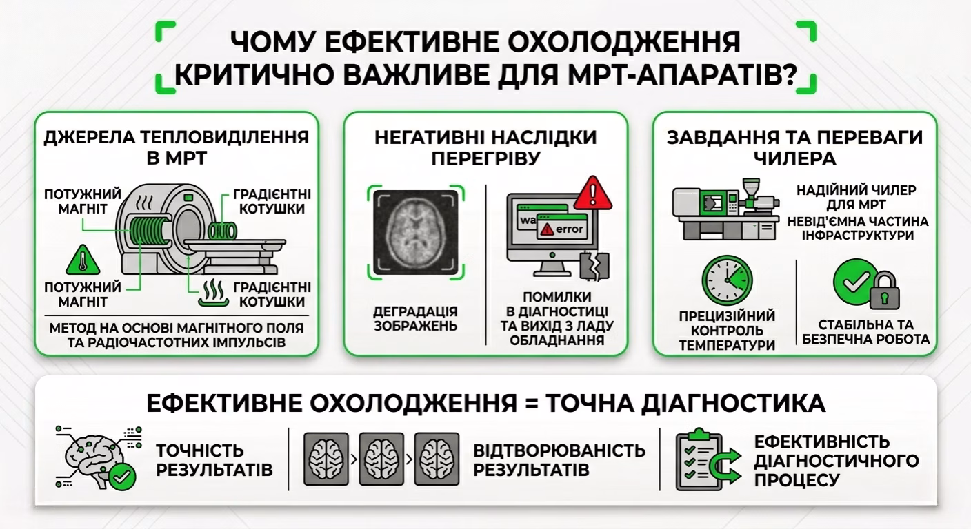 Чому ефективне охолодження важливе для МРТ