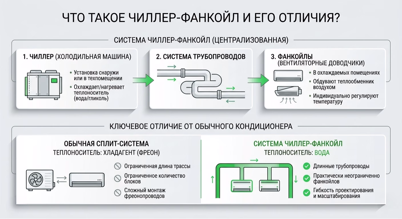 Что такое чиллер-фанкойл