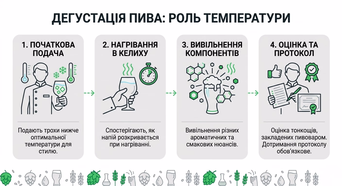 Дегустація пива температура