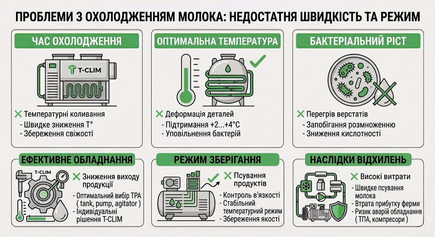 Недостатньо швидке охолодження