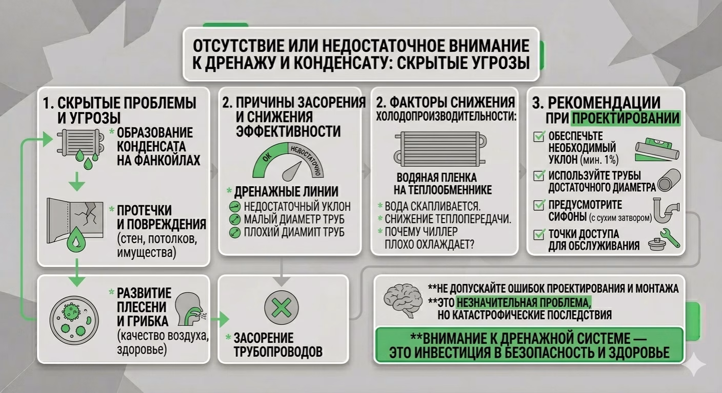недостаточное внимание к дренажу
