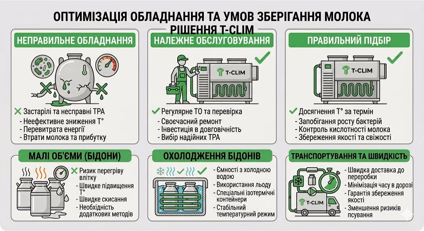 Неправильний вибір та обслуговування обладнання