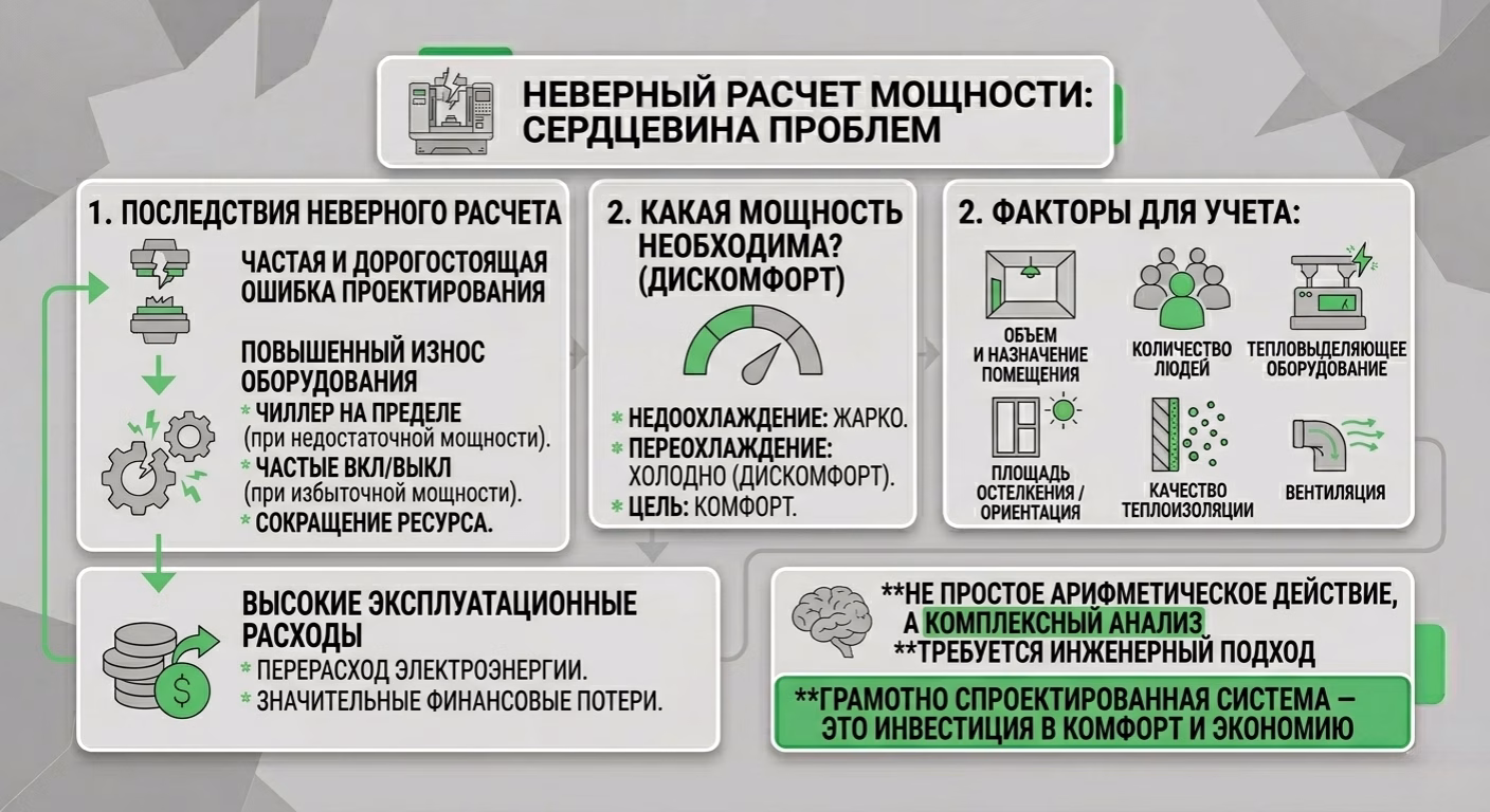 Неверный расчет мощности: сердцевина проблем