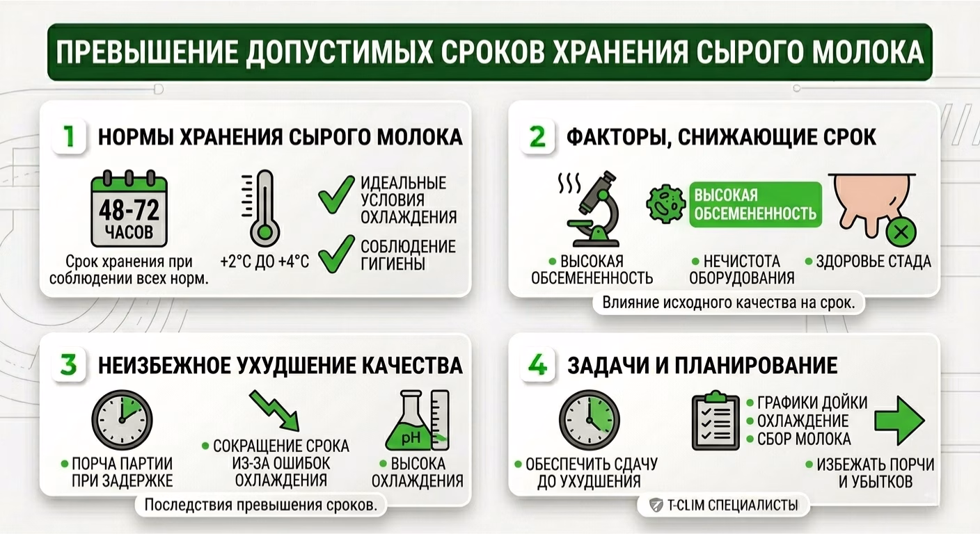 Превышение допустимых сроков хранения