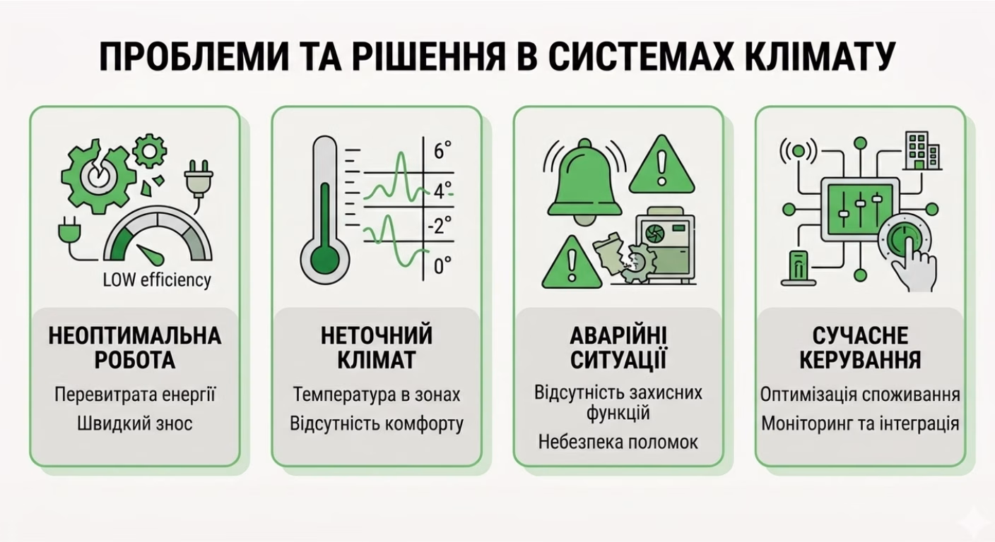 проблеми з системами чилер-фанкойл