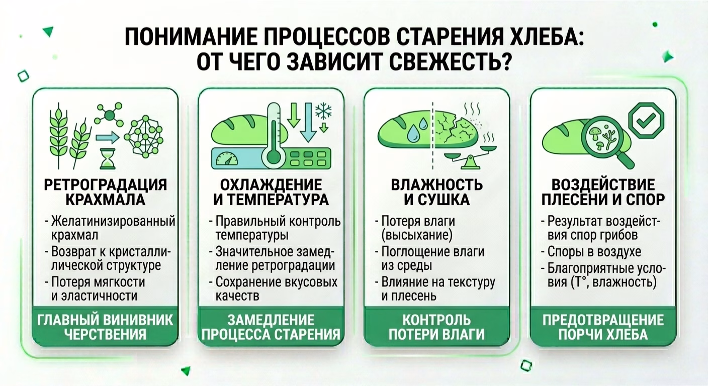 процесс старения хлеба