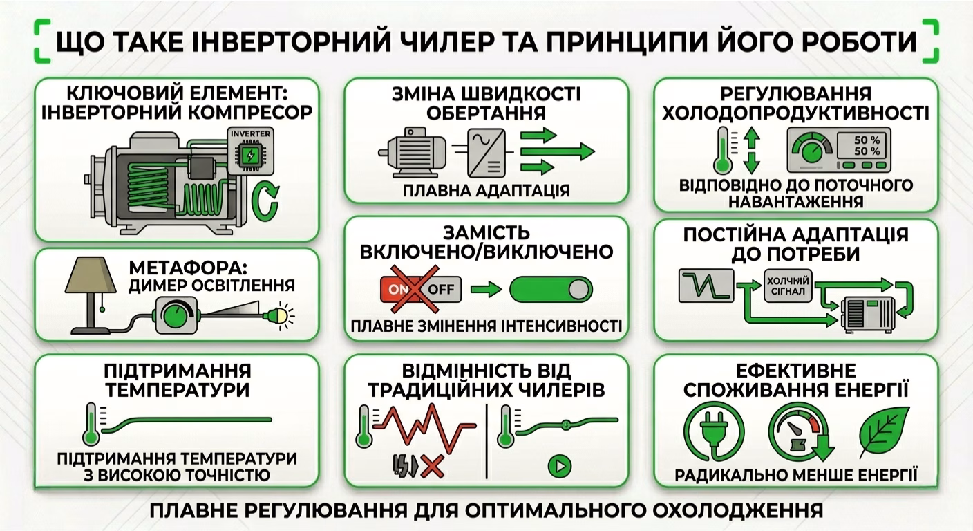 Що таке інверторний чилер та принцип роботи