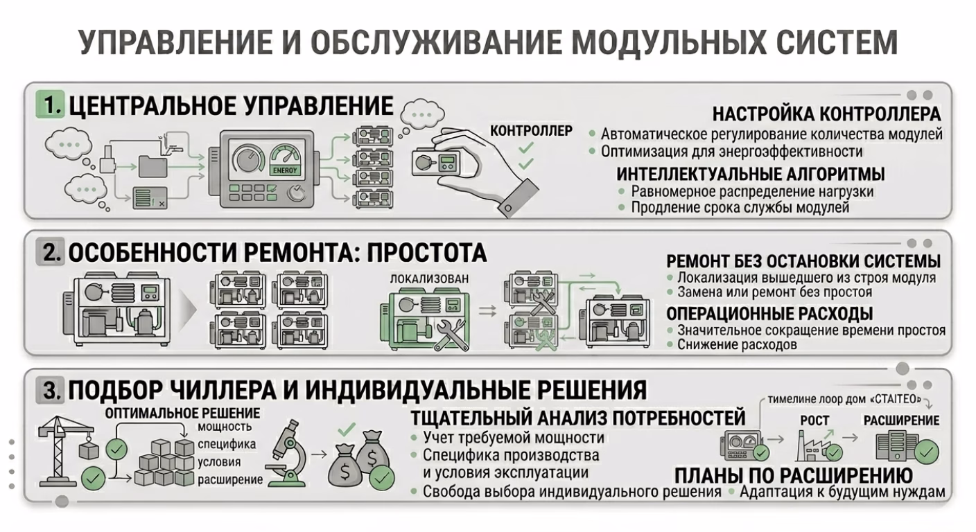Управление и обслуживание модульных систем