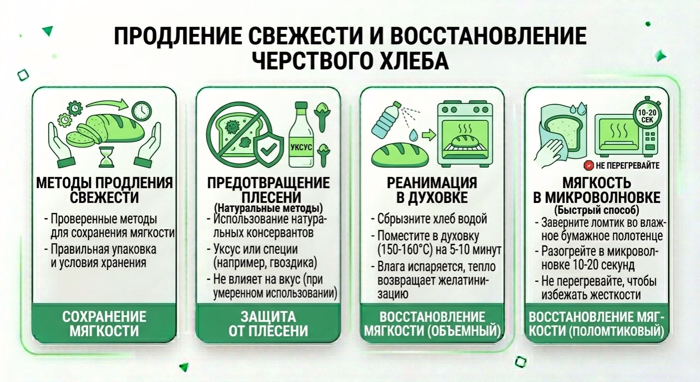 восстановление черствого хлеба