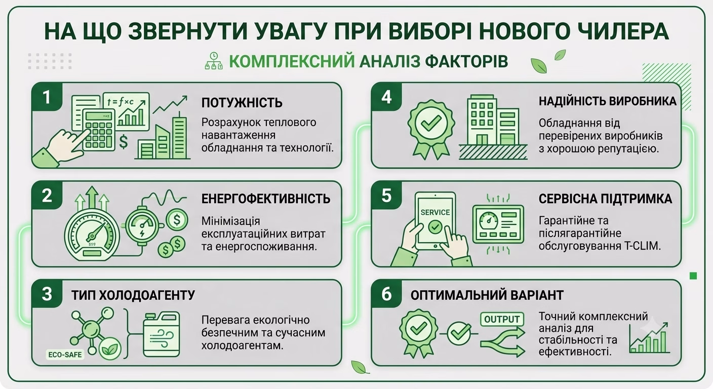 На що звернути увагу при виборі нового чилера