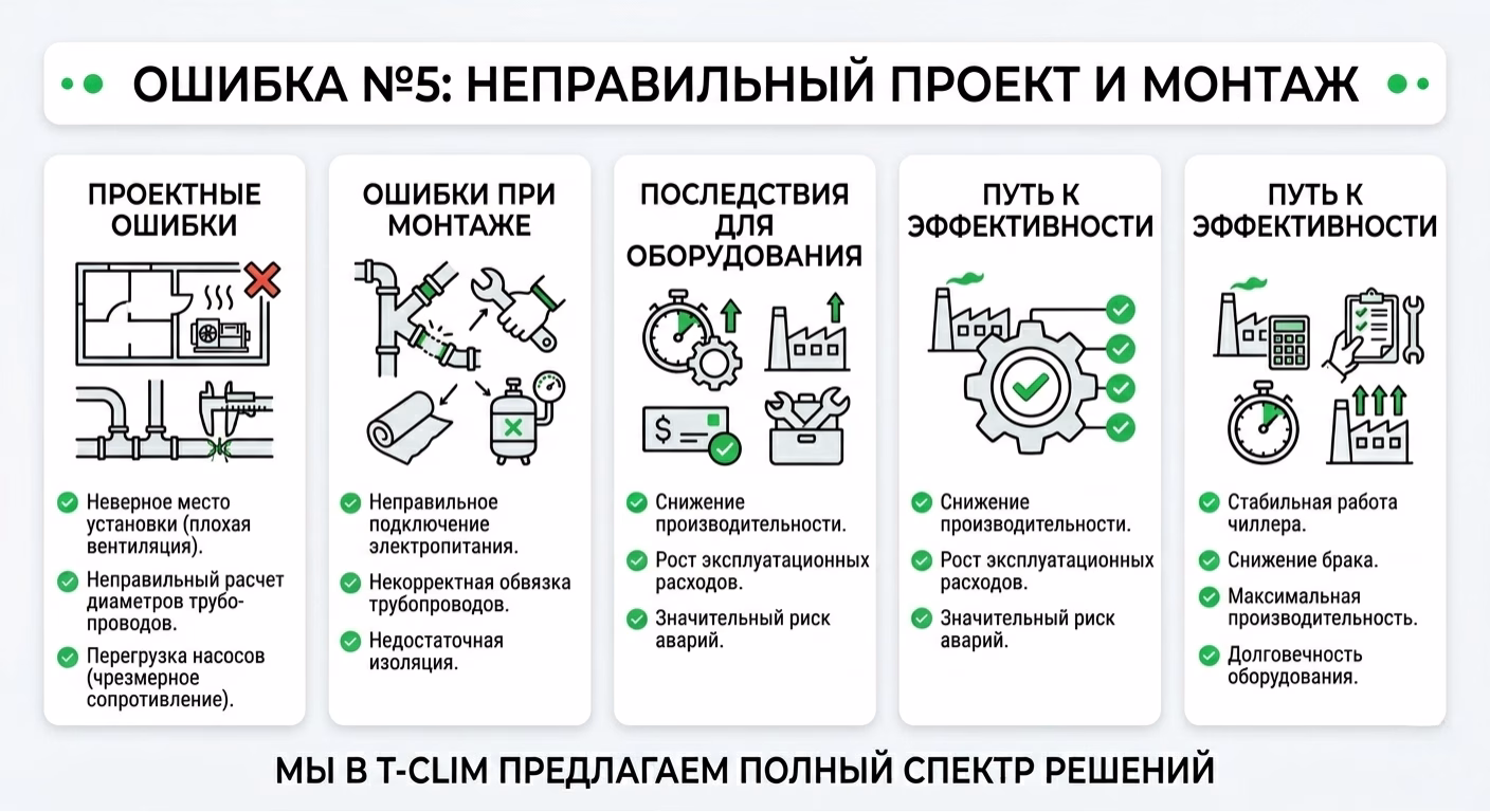 Неправильный проект и монтаж