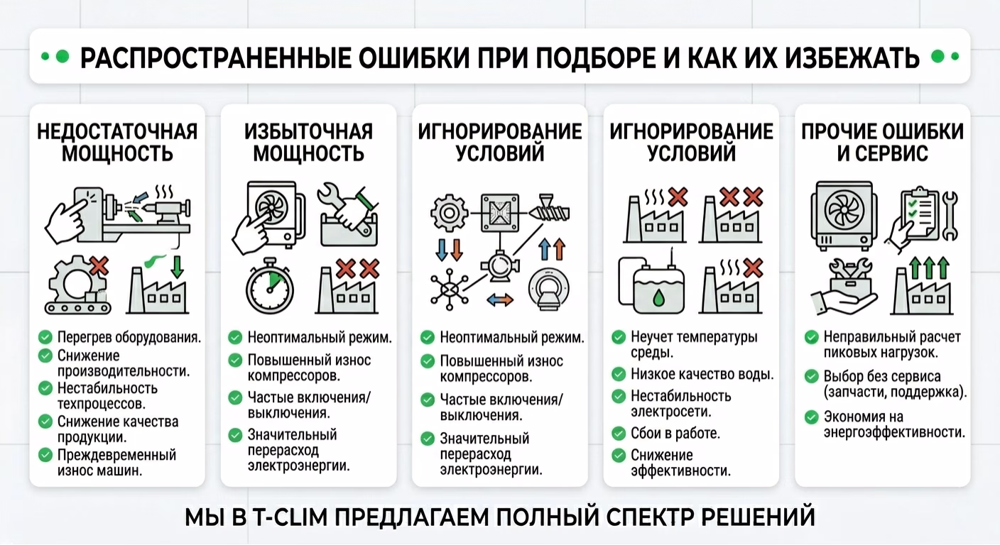 ошибки при подборе чиллера и как их избежать