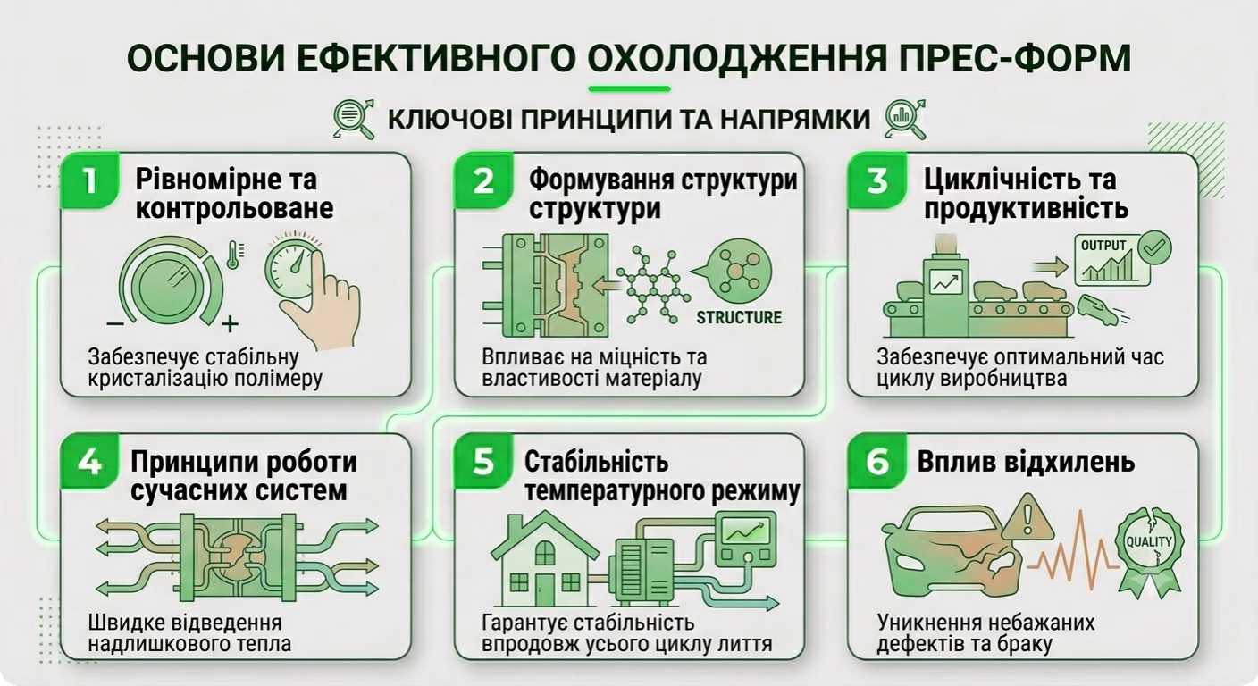 Основи ефективного охолодження прес-форм