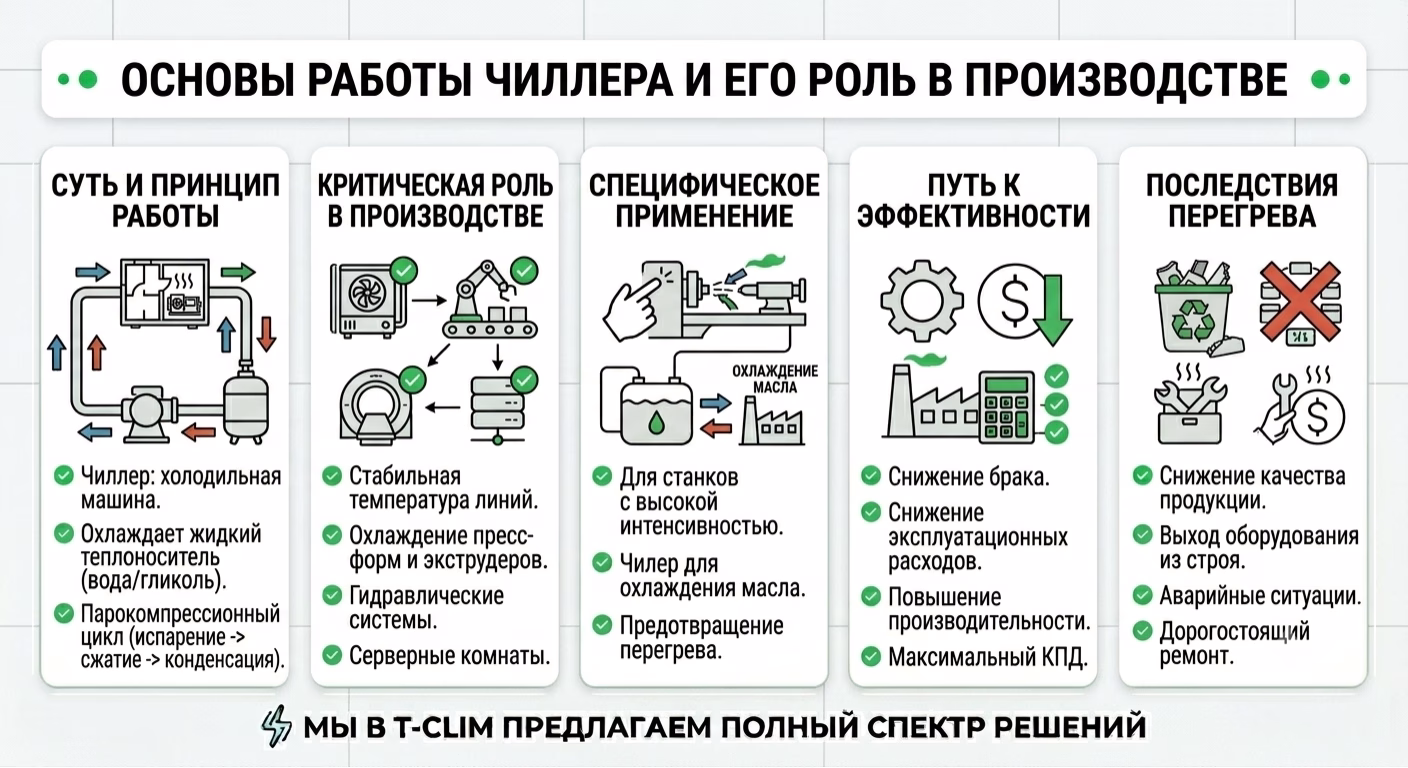 Основы работы чиллера и его роль в производстве