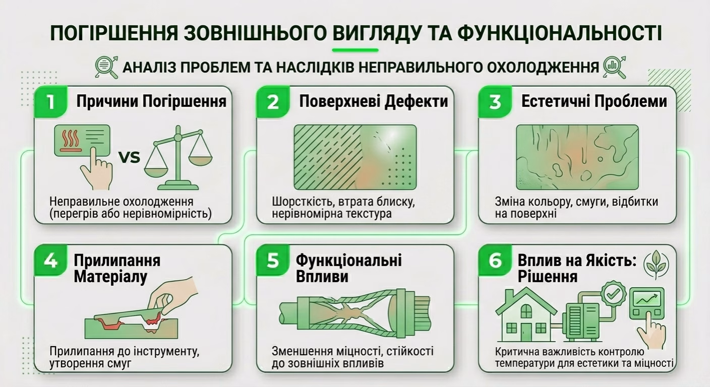 Погіршення зовнішнього вигляду тпа