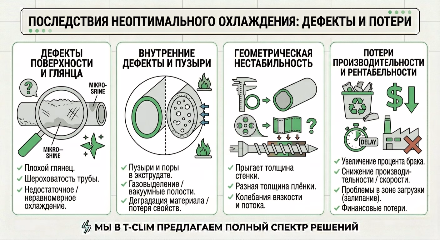 Последствия неоптимального охлаждения