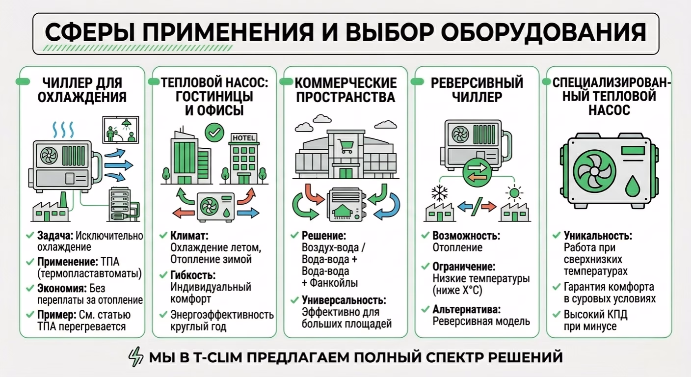 Сферы применения и выбор оборудования