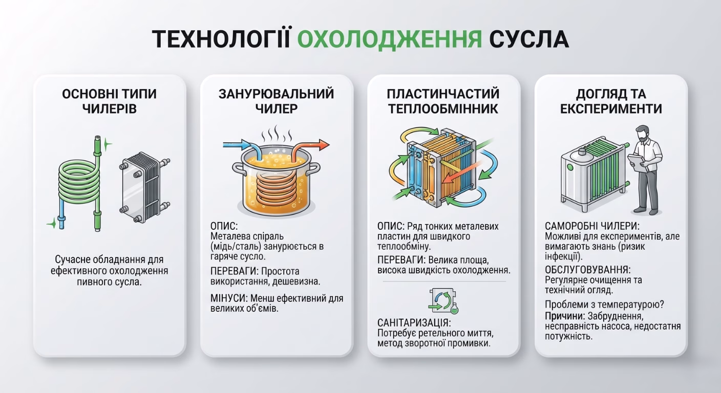 Технології охолодження сусла