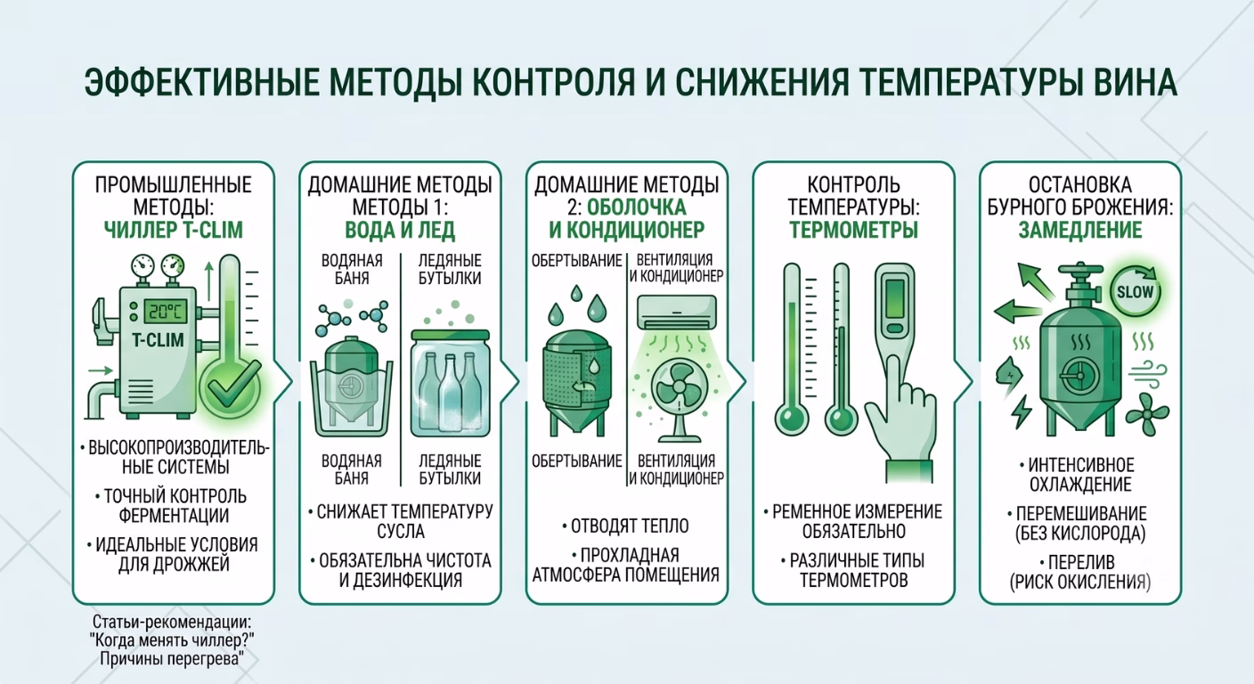 Эффективные методы контроля температуры вина