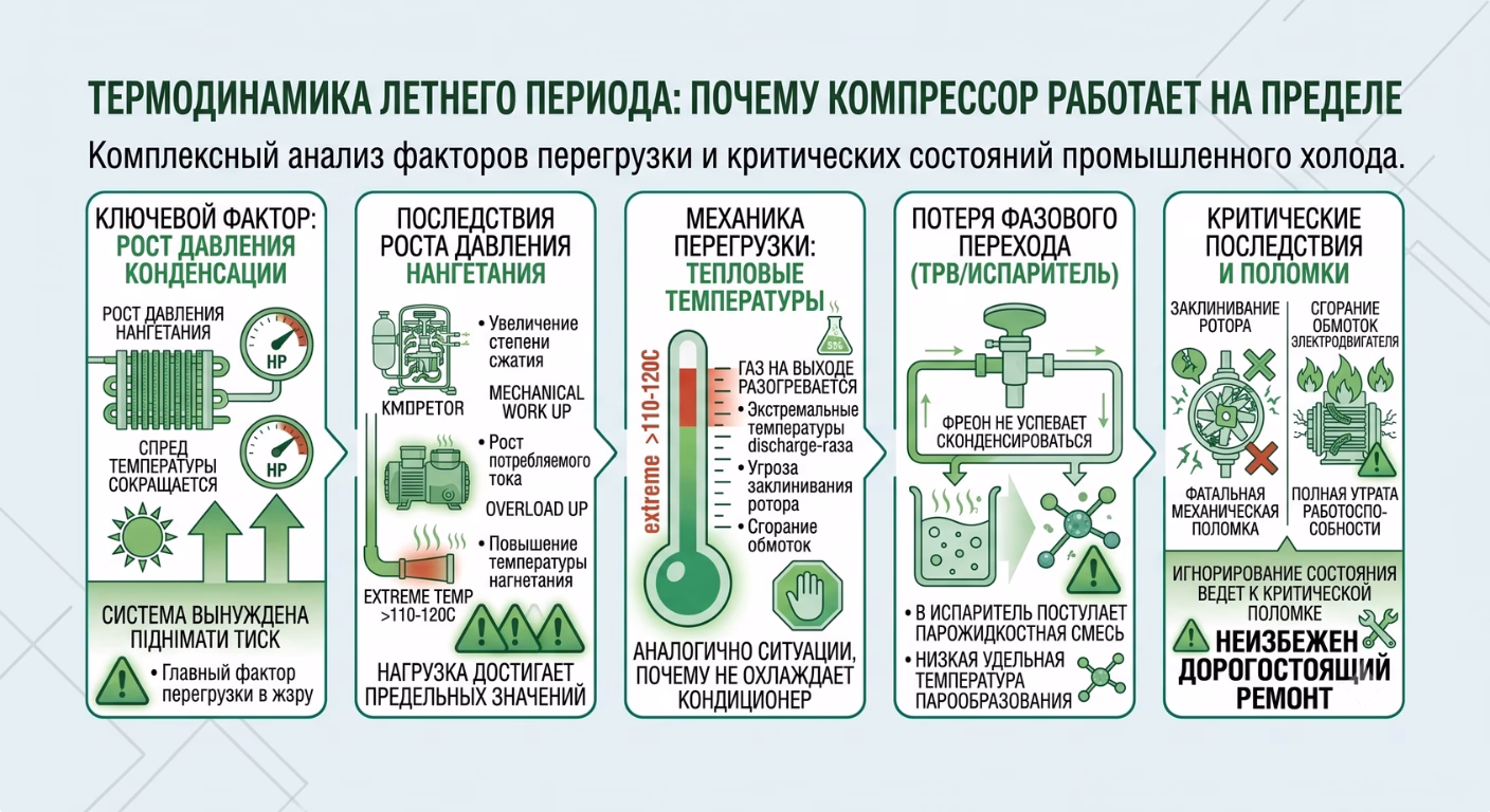 почему компрессор работает на пределе