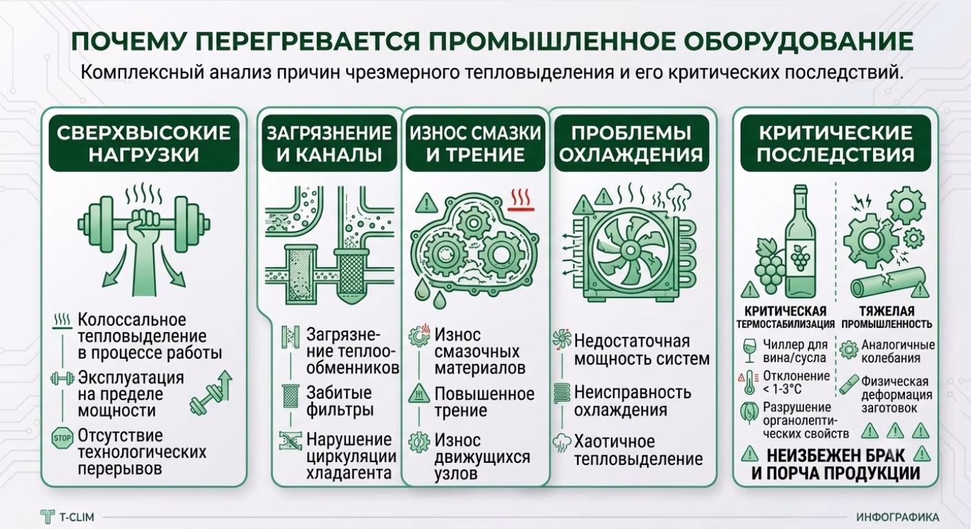 Почему перегревается промышленное оборудование