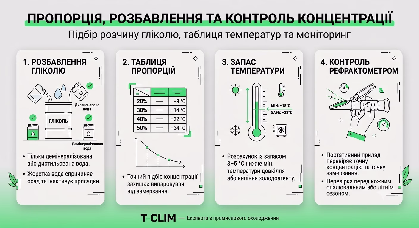 Пропорція, розбавлення та контроль концентрації