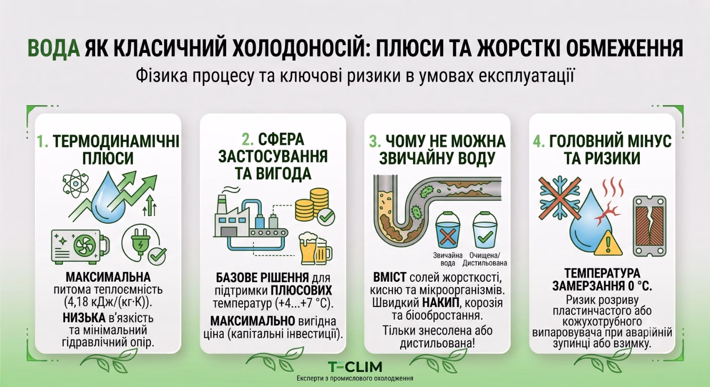 Вода як класичний холодоносій